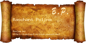 Baschant Polina névjegykártya